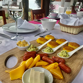 Desayuno en El hotel Silberstein.