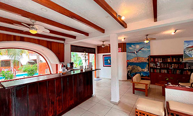 Recepción del hotel Silberstein.