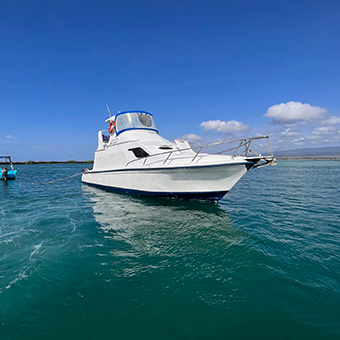 Ferryboat in Galapagos.